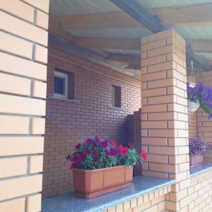 Накривка на паркан з Покостівського граніту 1000×300 — сіра